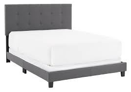 linen adjustable bed grey queen