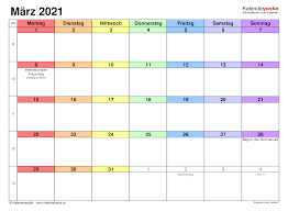 Die verfügbaren dateiformate sind pdf (adobe reader pdf) und jpg (bild). Kalender Marz 2021 Als Pdf Vorlagen