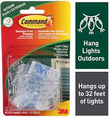 16 Pack Clear Light Clips With 20 Small Foam All Weather Strips Amazon Com