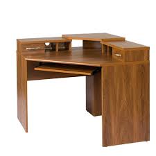 Find desks in modern or traditional design that match the decor of the room you want to place it in. Os Home And Office Furniture Corner Desk With Monitor Platform Keyboard Shelf And 2 Drawers 22110 The Home Depot