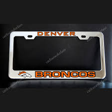 denver broncos license plate frame