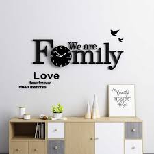 We Are Family Clock With Frames We