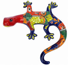 gecko wall art made in mexico