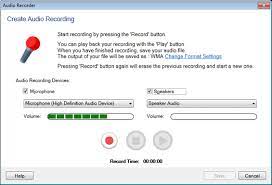 files or record audio playing