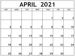 For microsoft excel from version 2007. Free Monthly April 2021 Calendar Pdf Word Page A4 Letter Download