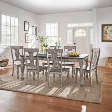 weston home two tone 7 piece dining set