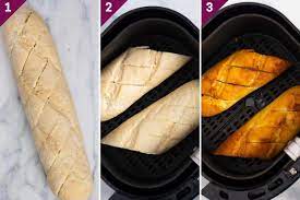 cook frozen garlic bread in air fryer
