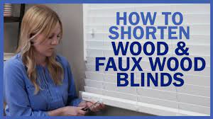 How To Shorten Wood and Faux Wood Blinds | Blinds.com - YouTube