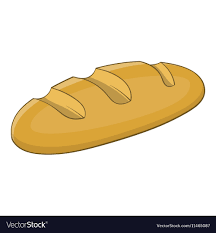 Bread icon cartoon style Royalty Free Vector Image