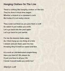 hanging clothes on the line poem