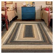 black braided area rug 4x6