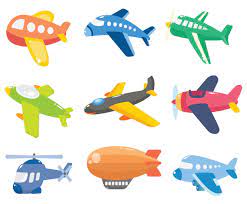 free cartoon airplane vector vector art