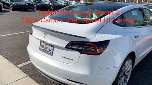 Be aware that tesla updates the model 3 on an ongoing basis rather than by model year, so what follows might not necessarily reflect the most current offering. Install Tesla Performance Model 3 Stock Carbon Fiber Spoiler Diy P3d Youtube