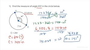 Find Subtended Angle From Arc Length