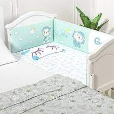 baby crib bed can be spliced big bed