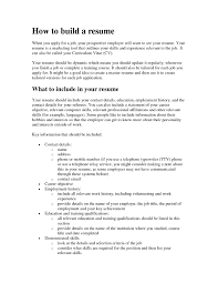 resume formats chart