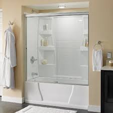 Hinged Plain Glass Shower Doors For Home