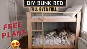 make diy full over full bunkbed for