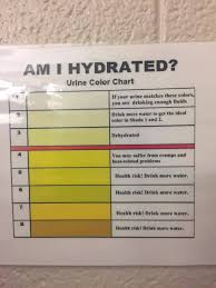 My University Has One Of These Hydration Charts At At Least