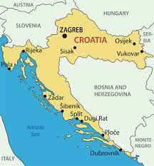 Croatia map and satellite image. Croatia Map Croatia Map Croatia Fun Facts