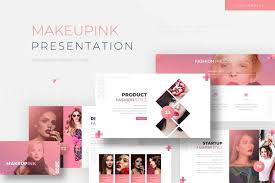 makeup pink powerpoint template