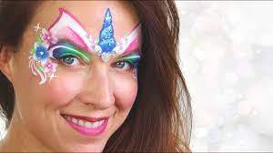 unicorn flower crown face painting