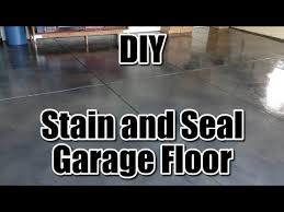 how to stain and seal garage floor