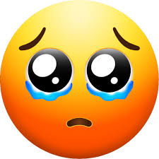 teared up pleading face emoji
