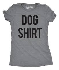 Crazy Dog Heather Dark Gray Dog Shirt Fitted Tee Women