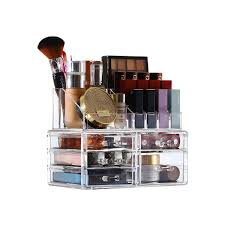 acrylic clear makeup organizer and