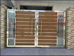 modern stainless steel main gate for home