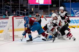 Colorado has played one fewer game than the golden knights. Arizona Coyotes Open Road Trip With Blowout Loss To Colorado Avalanche