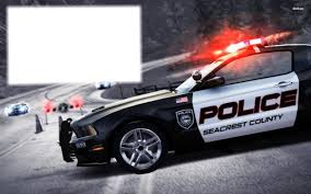 police cars photo frame effect pixiz