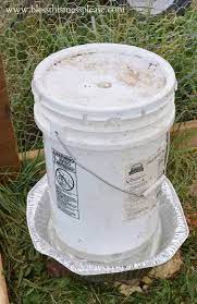 You can also add an access cap to the top of the bucket. Diy Chicken Waterer And Feeder From 5 Gallon Buckets