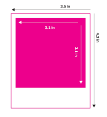 While you can print an image printed images and photos are usually measured in inches, although you might see centimeters used in some countries. What Are Polaroid Photo Dimensions Polaroid Support