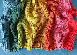 This basic cotton dishcloth pattern is a beginner knitting pattern that is simple to make and will be a total. Rainbow Baby Blanket Knitting Pattern My Poppet Makes