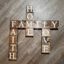 Personalized Wooden Scrabble Family