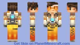 It cannot be an edited version of someone else's content. Tracer Overwatch Feat 1 9 Transparency Minecraft Skin Overwatch Tracer Tracer Minecraft Skin