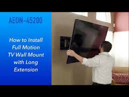 to install full motion tv wall mount