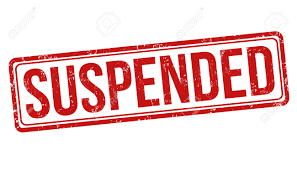 Image result for SUSPENDED