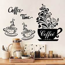 Coffee Cup Wall Decals Vinyl Kitchen