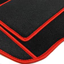 fiat new 500 abarth floor mats black