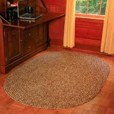 rhody rug newberry oatmeal tweed 3 ft x 5 ft oval indoor outdoor braided area rug