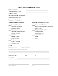 Employee Termination Letter Template Free Sample