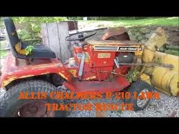 allis chalmers show b 210 lawn tractor