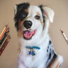 Make one slightly larger than the other. 15 Portraits Of Dogs That Are Actually Super Realistic Drawings Barkpost