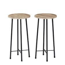 maple color metal 23 6 in bar stool