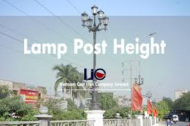 Lamp Post Height For Each Area How