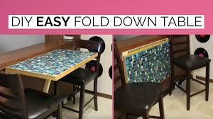 Diy Wall Mounted Fold Down Table