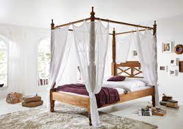 wooden four poster bed 180x200 cm made